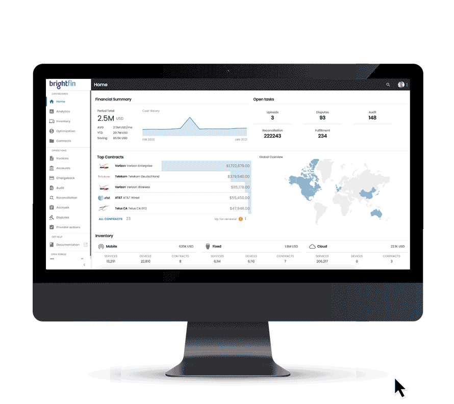 brightfin mobile fixed and cloud analytics