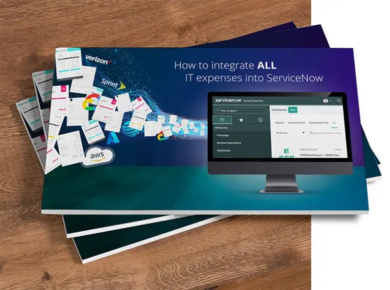 Integrate IT expenses with ServiceNow
