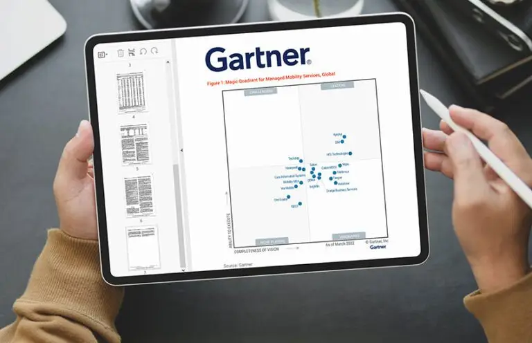 brightfin recognized as a Visionary in 2023 Gartner® Magic Quadrant™ for Managed Mobility Services, Global