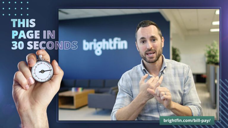 Bill pay services in 30 seconds