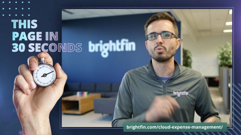 Cloud Expense Management in 30 Seconds
