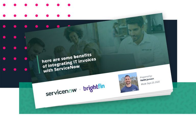 Personalized ServiceNow and brightfin resource