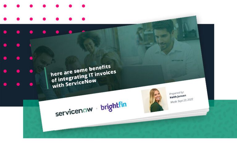 Personalized ServiceNow and brightfin resource